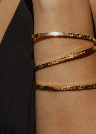BORN READY | Bracelet in gold