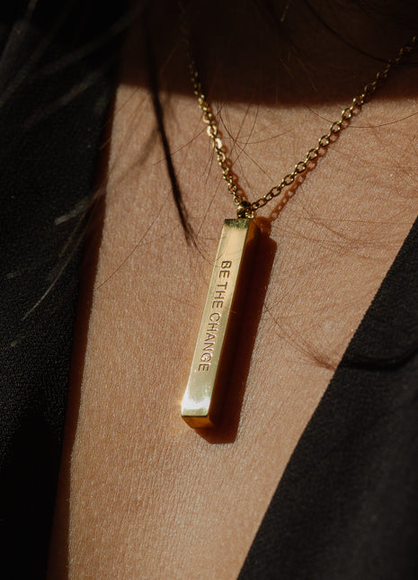 BE THE CHANGE | Necklace in gold