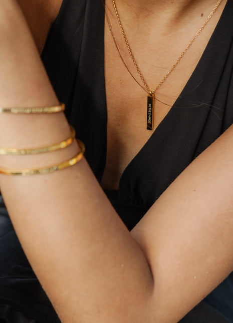 BE THE CHANGE | Necklace in gold