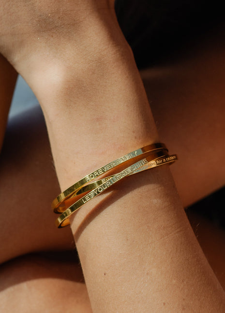 LET YOUR LIGHT SHINE | Bracelet in gold