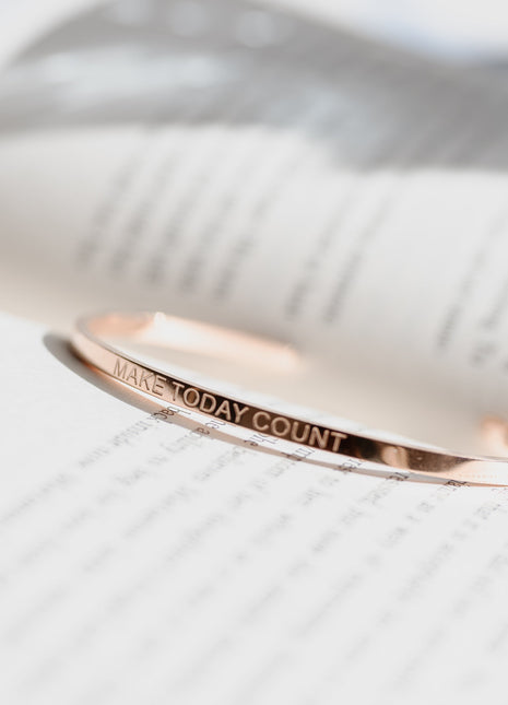 MAKE TODAY COUNT | Bracelet in rose gold