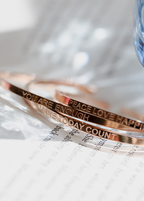 YOU ARE ENOUGH | Bracelet in rose gold