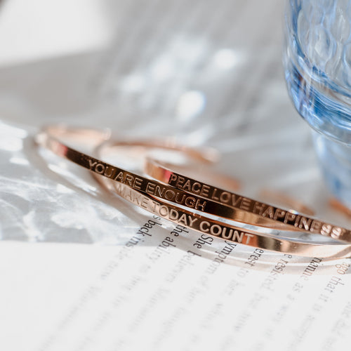YOU ARE ENOUGH | Bracelet in rose gold