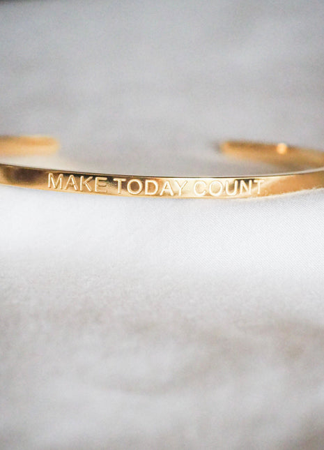 MAKE TODAY COUNT | Bracelet in gold