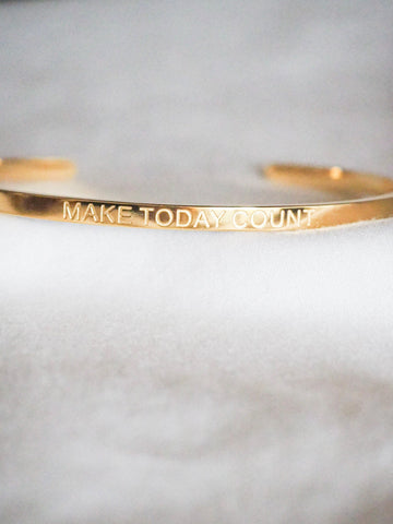 MAKE TODAY COUNT | Bracelet in gold