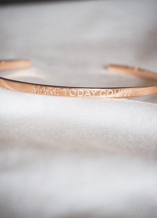 MAKE TODAY COUNT | Bracelet in rose gold