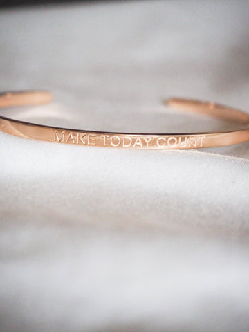MAKE TODAY COUNT | Bracelet in rose gold