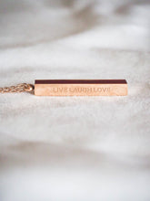 Load image into Gallery viewer, LIVE LAUGH LOVE | Necklace in rose gold