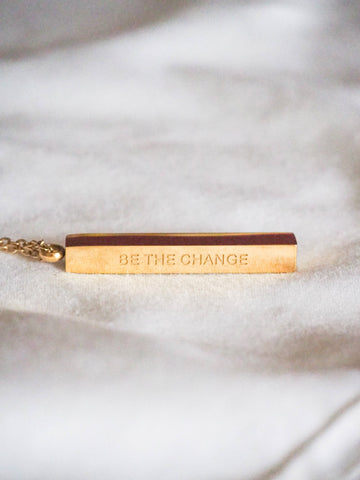 BE THE CHANGE | Necklace in gold