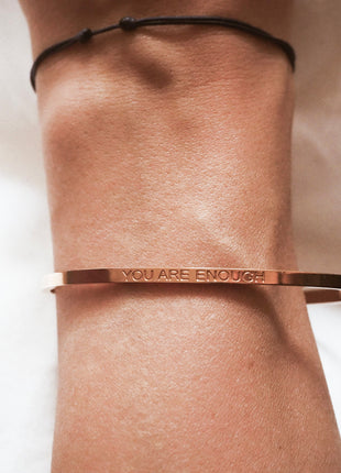 YOU ARE ENOUGH | Bracelet in rose gold