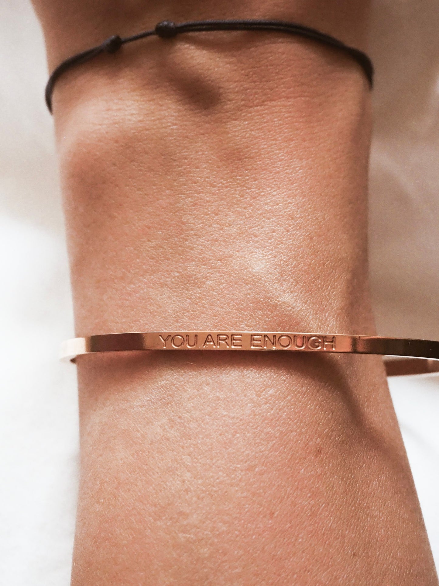 YOU ARE ENOUGH | Bracelet in rose gold