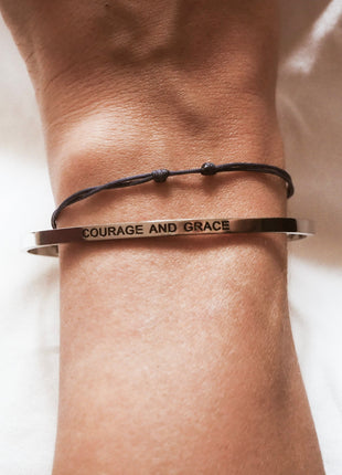 COURAGE AND GRACE | Bracelet in silver