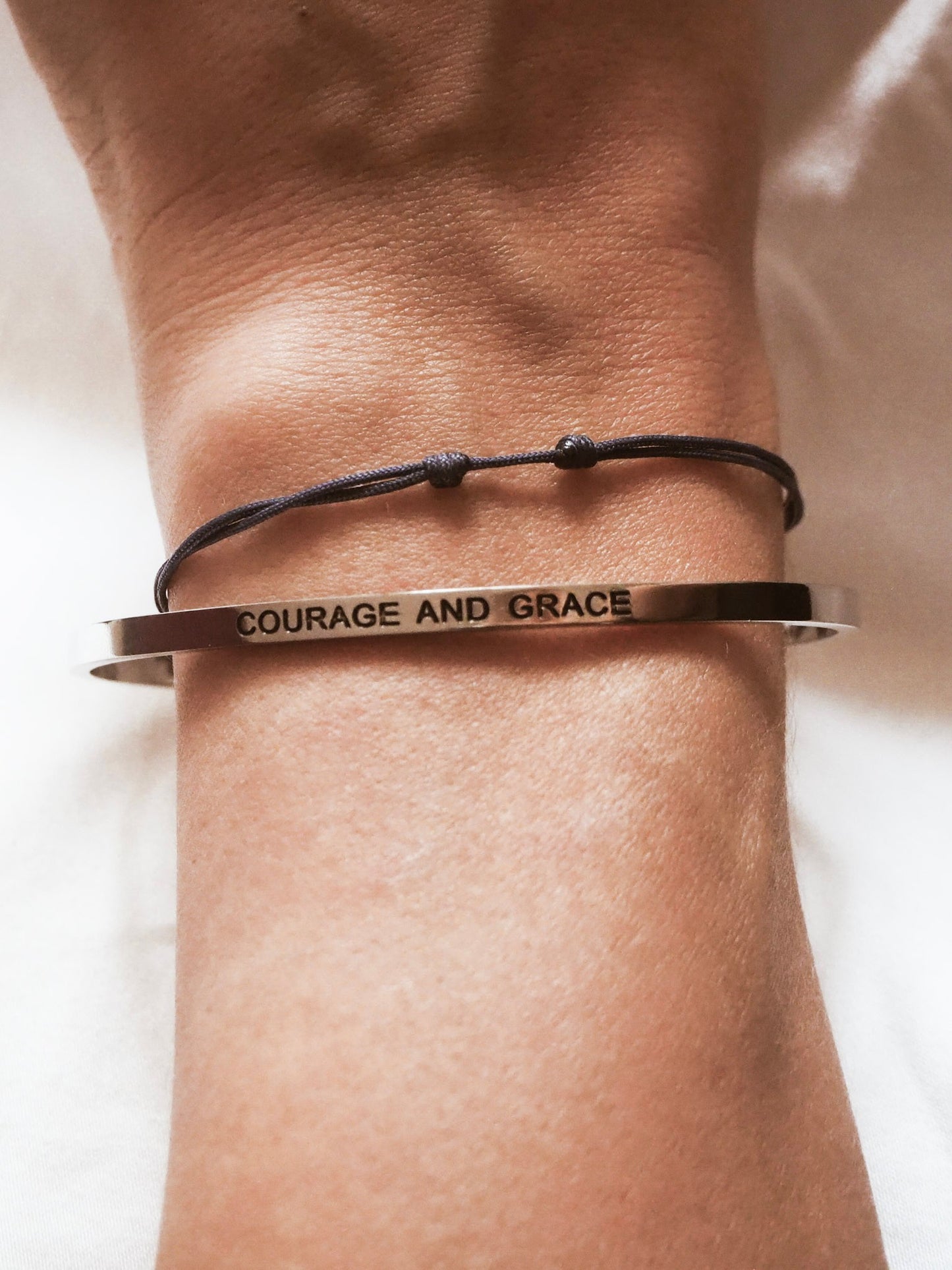 COURAGE AND GRACE | Bracelet in silver