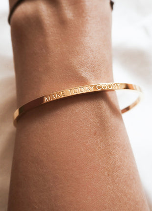 MAKE TODAY COUNT | Bracelet in gold