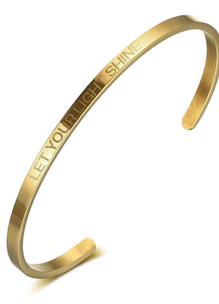 LET YOUR LIGHT SHINE | Bracelet in gold
