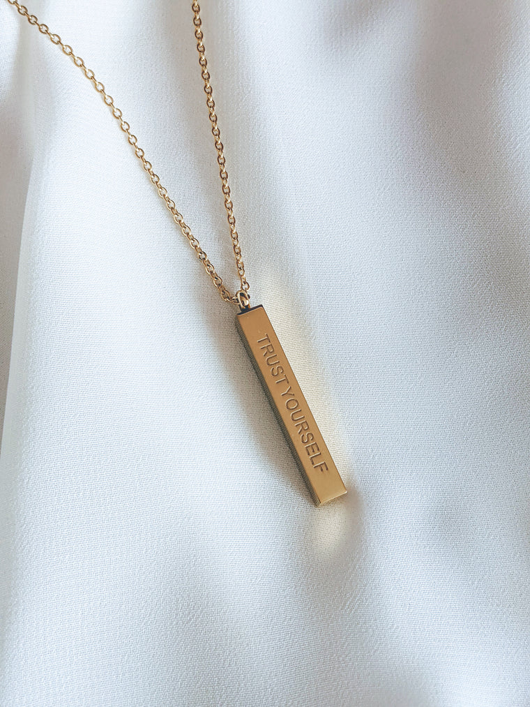 TRUST YOURSELF | Necklace in gold
