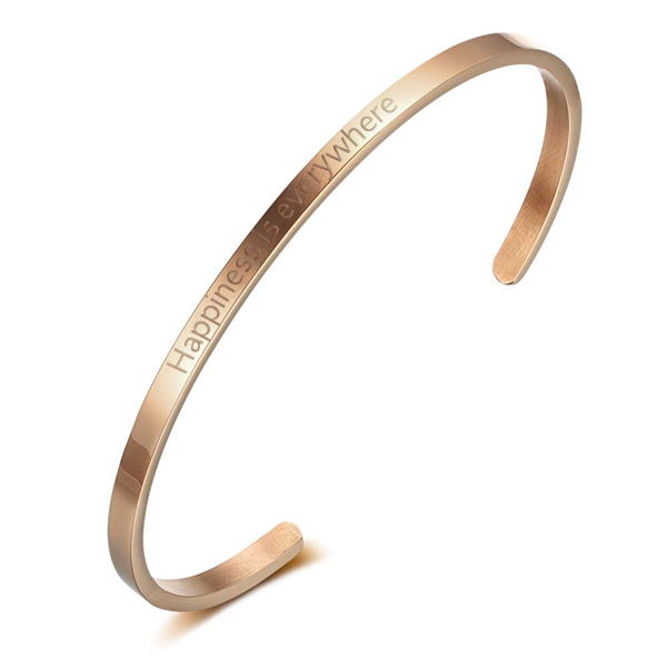 HAPPINESS IS EVERYWHERE | Bracelet in rose gold