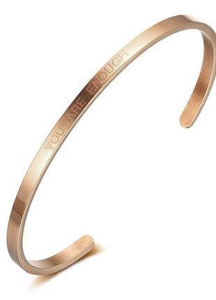 YOU ARE ENOUGH | Bracelet in rose gold