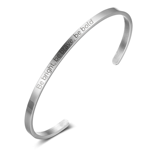 BE BRIGHT, BE BRAVE, BE BOLD | Bracelet in silver