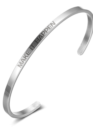 MAKE IT HAPPEN | Bracelet in silver